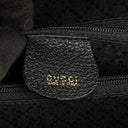 Gucci Black Vintage Suede Bamboo Tote