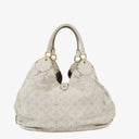 Louis Vuitton Mahina XL Leather White Monogram Shoulder Bag