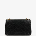 Chanel Medium Vintage Classic Double Flap Bag in Quilted Black Lambskin With 24K Gold-Plated Hardware