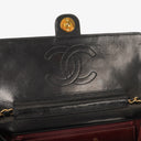 Chanel Medium Classic Single Flap Bag Black Quilted Lambskin With 24K Gold-Plated Hardware