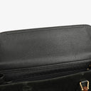 Gucci Black Vintage Suede Bamboo Tote
