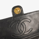 Chanel Medium Classic Single Flap Bag Black Quilted Lambskin With 24K Gold-Plated Hardware
