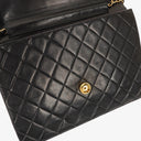 Chanel Medium Classic Single Flap Bag Black Quilted Lambskin With 24K Gold-Plated Hardware