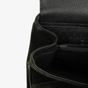 Gucci Black Vintage Suede Bamboo Tote