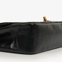 Chanel Medium Vintage Classic Double Flap Bag in Quilted Black Lambskin With 24K Gold-Plated Hardware