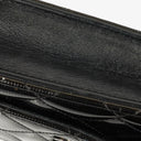 Chanel Black Patent Leather Quilted Wallet On Chain Bag