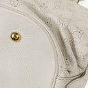 Louis Vuitton Mahina XL Leather White Monogram Shoulder Bag