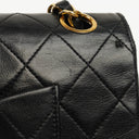 Chanel Medium Vintage Classic Double Flap Bag in Quilted Black Lambskin With 24K Gold-Plated Hardware