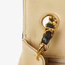 Chanel Bi-Color Black/Beige Quilted Lambskin Flap Bag