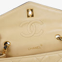 Chanel Bi-Color Black/Beige Quilted Lambskin Flap Bag