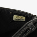 Chanel Black Patent Leather Quilted Wallet On Chain Bag