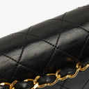Chanel Medium Vintage Classic Double Flap Bag in Quilted Black Lambskin With 24K Gold-Plated Hardware