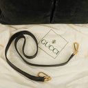 Gucci Black Vintage Suede Bamboo Tote