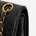 Chanel Medium Vintage Classic Double Flap Bag in Quilted Black Lambskin With 24K Gold-Plated Hardware