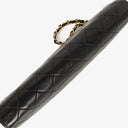 Chanel Medium Classic Single Flap Bag Black Quilted Lambskin With 24K Gold-Plated Hardware