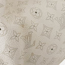 Louis Vuitton Mahina XL Leather White Monogram Shoulder Bag
