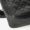 Chanel Vintage Camera Tassel Bag CC Front Pocket Black Quilted Lambskin