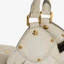 Louis Vuitton Mahina XL Leather White Monogram Shoulder Bag