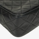 Chanel Vintage Camera Tassel Bag CC Front Pocket Black Quilted Lambskin
