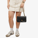Chanel Vintage Small Classic Double Flap Bag Black Quilted Lambskin 24K Gold-Plated Hardware