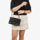 Chanel Vintage Small Classic Double Flap Bag Black Quilted Lambskin 24K Gold-Plated Hardware