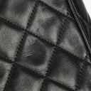 Chanel Vintage Camera Tassel Bag CC Front Pocket Black Quilted Lambskin