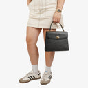 Louis Vuitton Malesherbes Black Epi Leather Handbag