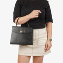 Louis Vuitton Malesherbes Black Epi Leather Handbag