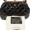 Chanel Vintage Handtag Svart Quilted Lammnappa Kelly-stil, 1996-1997