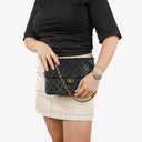 Chanel Medium Classic Single Flap Bag Black Quilted Lambskin With 24K Gold-Plated Hardware