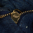 Prada Avio Denim Logo Tote Bag