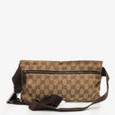 Gucci GG Beige/Brown Monogram Canvas Belt Bag