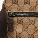 Gucci GG Beige/Brown Monogram Canvas Belt Bag