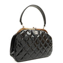 Chanel Vintage Handtag Svart Quilted Lammnappa Kelly-stil, 1996-1997
