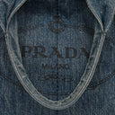 Prada Avio Denim Logo Tote Bag
