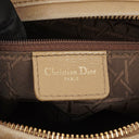 Christian Dior Lady Dior Beige Cannage Quilted Leather Bag