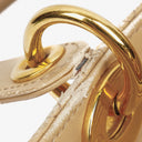 Christian Dior Lady Dior Beige Cannage Quilted Leather Bag
