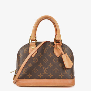 Louis Vuitton Alma BB Monogram Canvas Handbag
