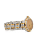 Gucci 9040M Round Stainless Steel Case With Gold-Tone Accents Watch