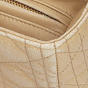 Christian Dior Lady Dior Beige Cannage Quilted Leather Bag