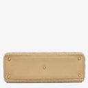 Christian Dior Lady Dior Beige Cannage Quilted Leather Bag