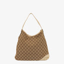 Sac hobo Gucci New Britt monogramme blanc cassé