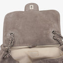 Chanel Taupe/Grey Nubuck Ultimate Stitch Accordion Flap Bag