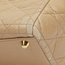 Christian Dior Lady Dior Beige Cannage Quilted Leather Bag
