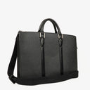 Louis Vuitton Lozan Black Taiga Leather Briefcase Bag