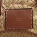 Celine Classic Panier Triomphe Neutral/Brown Raffia Basket Bag