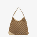Sac hobo Gucci New Britt monogramme blanc cassé