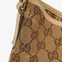 Sac hobo Gucci New Britt monogramme blanc cassé