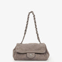 Chanel Taupe/Grey Nubuck Ultimate Stitch Accordion Flap Bag