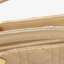 Christian Dior Lady Dior Beige Cannage Quilted Leather Bag